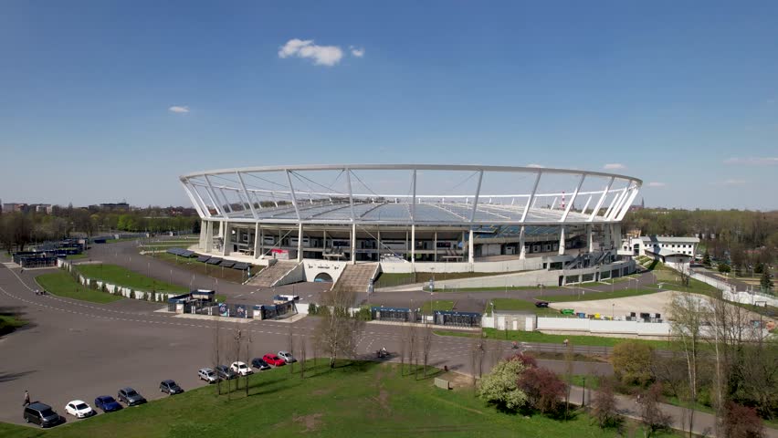 Football stadium in Katowice City Poland