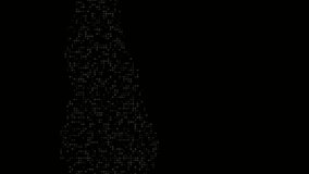 Moving spots in pixel image. Motion. Beautiful pixel glow on black background. Moving spots of colored radiance in pixel image - Powered by Shutterstock - Get 15% off with code: PIKWIZARD15