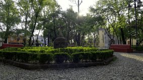 La conchita square in Coyoacan, Mexico City. 
