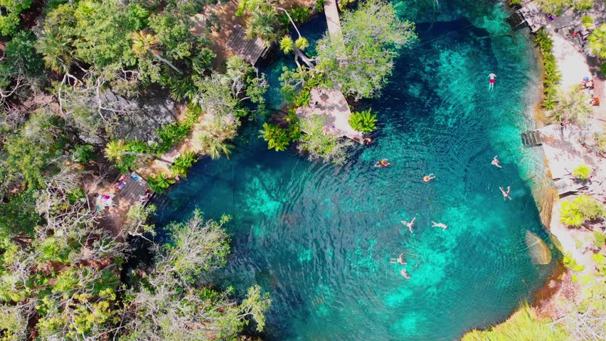 Enjoying the surroundings of Tulum. This time we went to Cenote Coranzól (Heart shape). The water is cristal clear and refreshing and beautiful to take some drone shots. 
