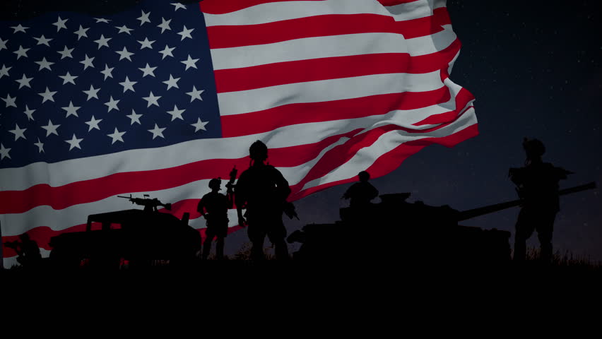 USA. Background for 4th Independence Day of July, Veterans Day or Memorial Day. Looped. Royalty-Free Stock Footage #1103680269