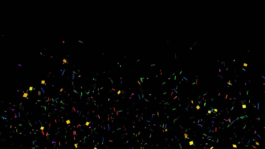 Animation of colored confetti exploding horizontally | Shutterstock HD Video #1103687831