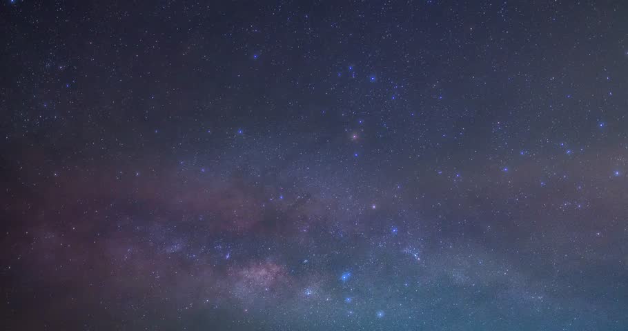 Time lapse Milky way galaxy stars,Star Time Lapse,Close Up Milky Way Galaxy Moving Across the Night Sky,Dark sky in beautiful starry night time, Milky Way Galaxy. 4K High quality. Amazing night sky Royalty-Free Stock Footage #1103689219