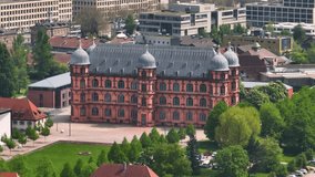 Stunning shot of Schloss Gottesaue Palace in Karlsruhe, Germany