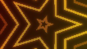 Abstract luxury star LED animation. Golden retro background. Vintage neon vertical video for fashion event or night disco party. Shiny glowing stars. TV show and pop music stage concept - Powered by Shutterstock - Get 15% off with code: PIKWIZARD15