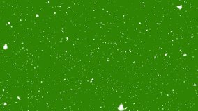 Snow falling on green background - Powered by Shutterstock - Get 15% off with code: PIKWIZARD15