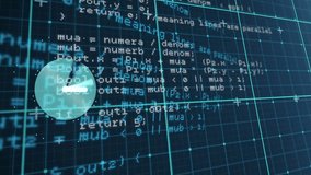 Animation of neon ticking clock and data processing over grid network against blue background. Computer interface and business technology concept - Powered by Shutterstock - Get 15% off with code: PIKWIZARD15