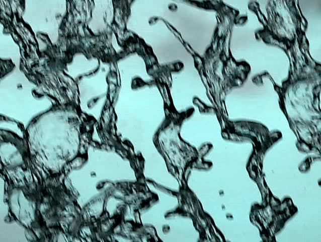 Water falling under the cascade