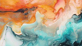 Abstract fluid video, motion background, colored moving liquid texture, creative art with dissolving material and alcohol ink style with thick paint layers - Powered by Shutterstock - Get 15% off with code: PIKWIZARD15