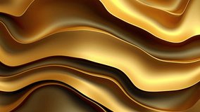 Abstract gold liquid motion video background, colored layered forms, wave paper cut, multi-layered color fields, multilayered folding graphics, sculptural paper fluid with slow dissolving effect - Powered by Shutterstock - Get 15% off with code: PIKWIZARD15