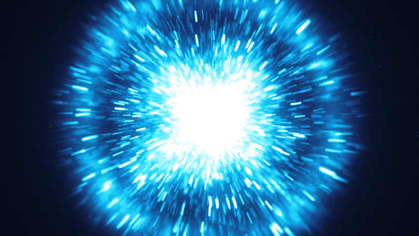 An Explosion of Blue Energy: The Fascinating World of Particles.