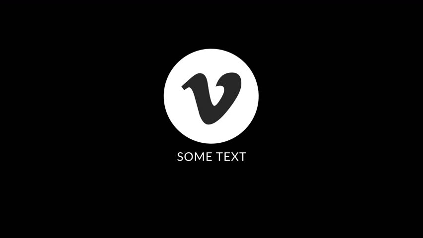Social medial logo animation button vimeo. 4K animation, with alpha channel. Transparent background