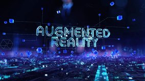 Augmented Reality - businessman working with virtual reality at office. - Powered by Shutterstock - Get 15% off with code: PIKWIZARD15