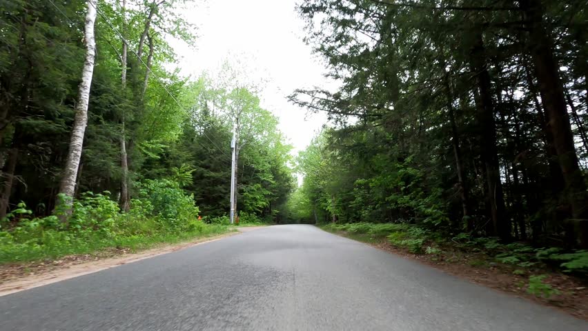 Adirondacks 32 Driving Floodwood Road Saranac Inn New York