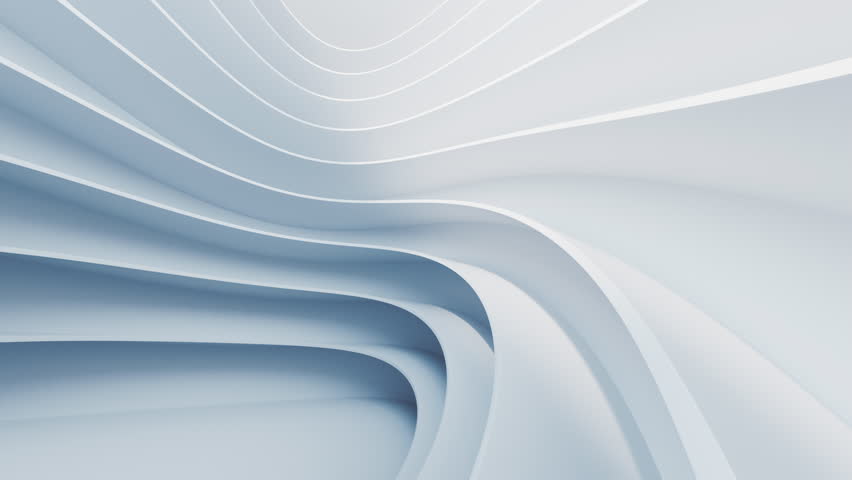 Abstract white curve geometry background, 3d rendering. Digital drawing. Royalty-Free Stock Footage #1103798375