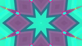 Colorful looped kaleidoscopic background for title credits, intro sequences, music videos, meditations, event projections and other over-all amazing effects