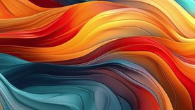 Abstract liquid motion video background, orange and blue layered forms, wave paper cut, multi-layered color fields, horizontal folding graphics, sculptural paper fluid with slow dissolving effect - Powered by Shutterstock - Get 15% off with code: PIKWIZARD15