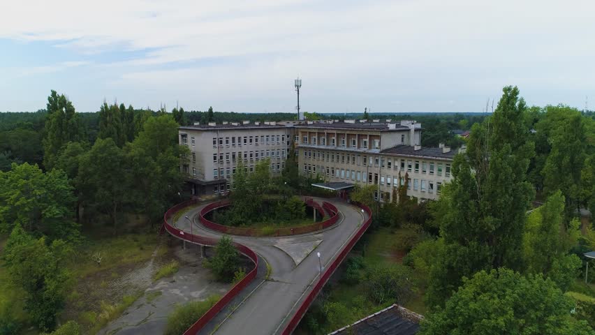 Abandoned Hospital Ostroleka Opuszczony Szpital Aerial View Poland