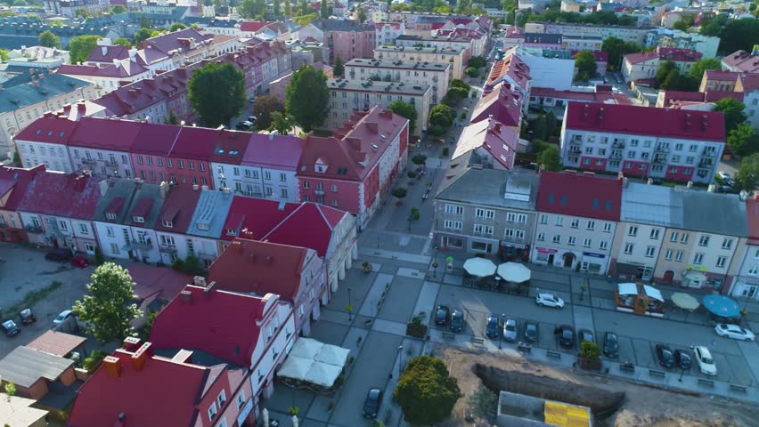 Old Town Market Lomza Stare Miasto Rynek Aerial View Poland