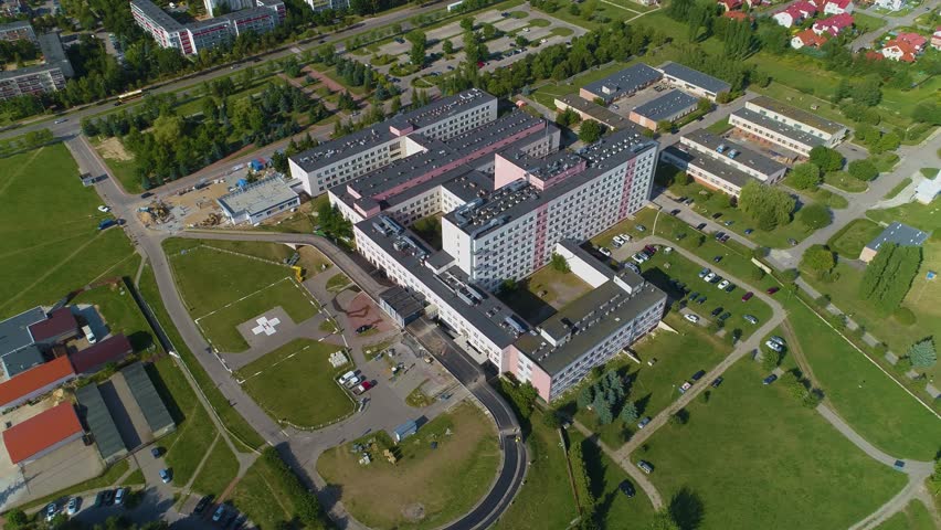 Provincial Hospital Lomza Szpital Wojewodzki Aerial View Poland