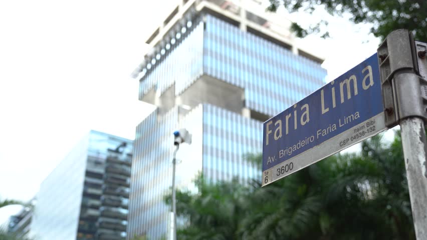 Brazilian financial center at Faria Lima in Sao Paulo