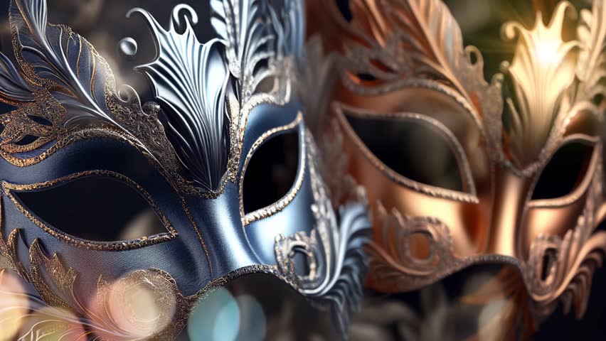 Elegant masquerade mask subtle animated image motion background seamless looping for party video background, event costume ball dance holiday New Years Mardi Gras Carnival sparkling lights | Shutterstock HD Video #1103836317