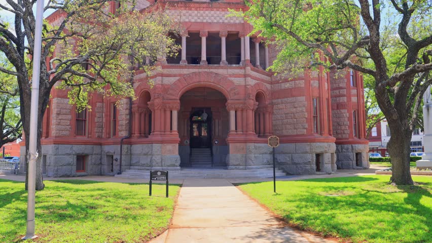 Exterior view of the Ellis County District Court House at Texas