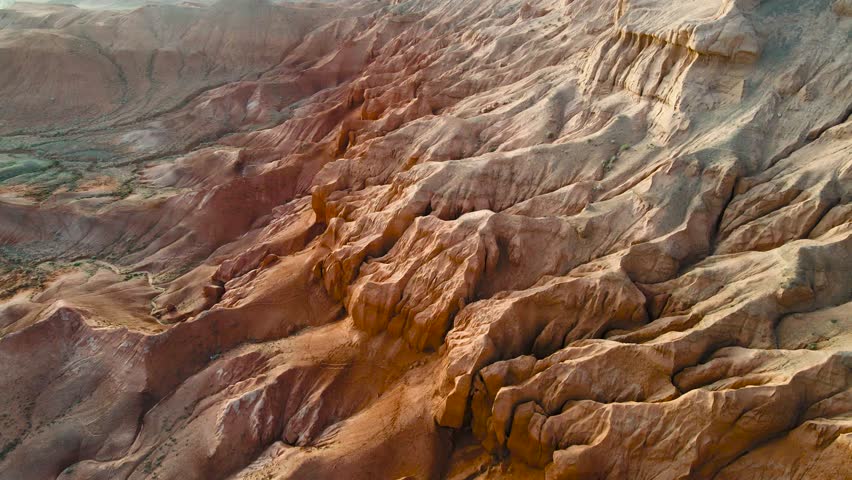 colored red sand mountains. desert mountains. an ancient desert. the Grand Canyon
