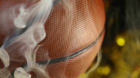 vertical video of basketball smoke 