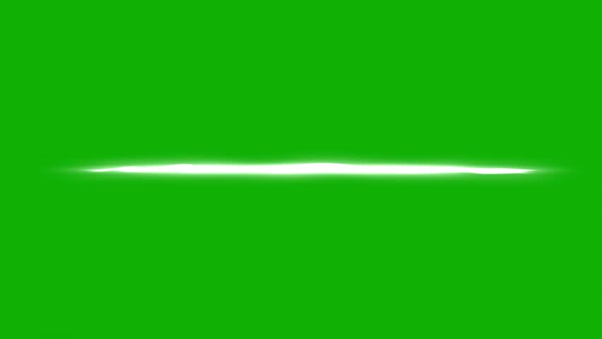 Energy ray motion graphics with green screen background
