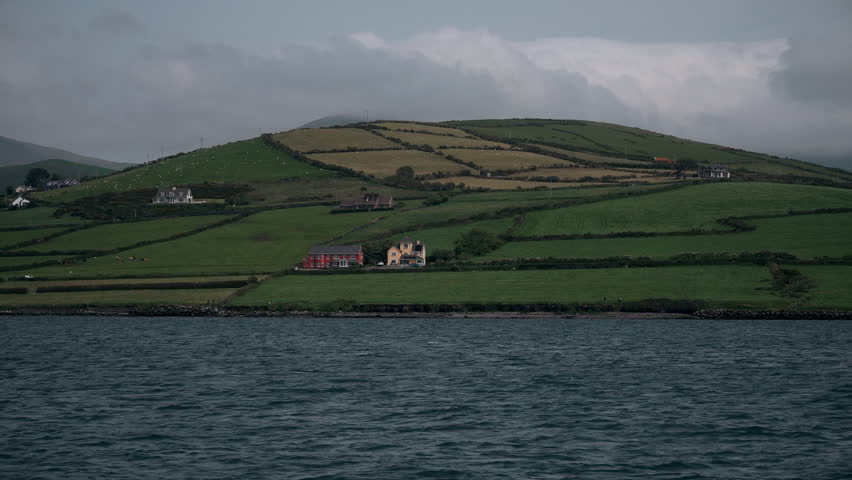 Ocean view of the city of Dingle, Ireland