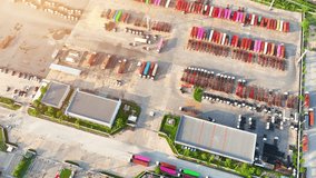 Container yards play a critical role in the global supply chain by providing a hub for the movement and storage of shipping containers, which are essential for transporting goods around the world.
