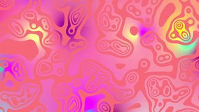 Plasma blobs coral pink and rainbow bright colorful animation vj background motion backdrop, abstract amoeba bacteria morphing, weird and trippy animated strange seamless looping video
