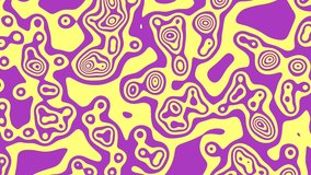 Plasma blobs yellow and pink bright colorful animation vj background motion backdrop, abstract amoeba bacteria morphing, weird and trippy animated strange seamless looping video