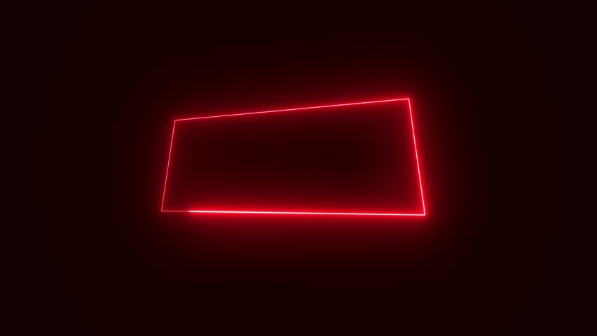 Animated neon sign red glowing on black background | Shutterstock HD Video #1103886209