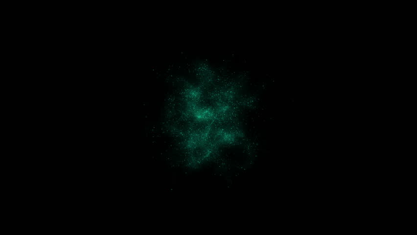 Green particles abstract background with shining green Floating Dust Particles Flare Bokeh star on black Background, Zoom in. Royalty-Free Stock Footage #1103887001