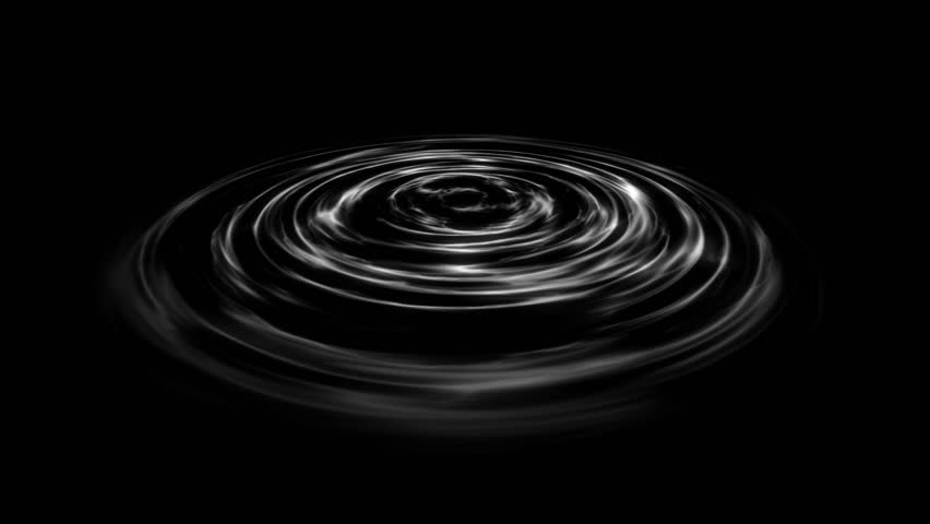Water drop ripple diffusion animation, alpha channel