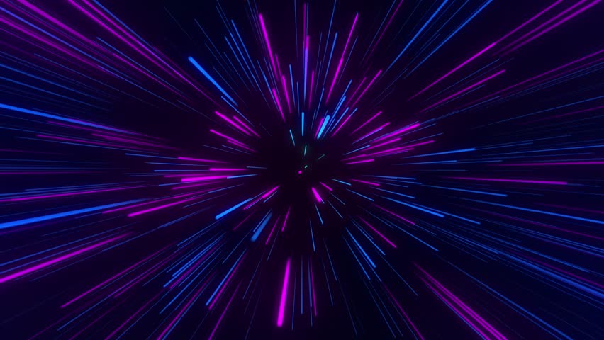 Abstract geometric background of radial lines. Dataflow tunnel. Explosive star. Movement effect. Background. 4k animation. Royalty-Free Stock Footage #1103895243
