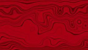 Abstract Liquid Red Curved Lines