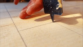 Watch the mesmerizing artistry as wood meets tools in this captivating video clip of precise screwing and hammering techniques.