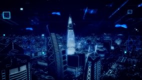 saudi arabia Futuristic city , Artificial intelligence, Internet of things,Aerial view of saudi arabia, vision 2030, saudi arabia, riyadh, holographic city