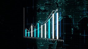 Stock market animated graphic. Stock price chart. Financial and business concept. - Powered by Shutterstock - Get 15% off with code: PIKWIZARD15