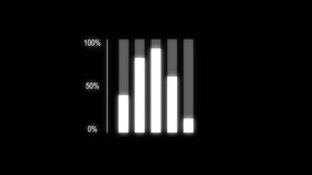 White fluctuating bar graph showing financial data on alpha channel background. Data reporting bar chart. Visual graph. Semester report to shareholders. Professional look. - Powered by Shutterstock - Get 15% off with code: PIKWIZARD15