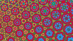 multicolor abstract animation, multicolor glass, multicolor abstract geometric figures, patterns, strobe
