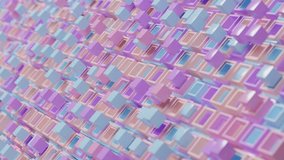 Loop 3d animation of an abstract 3d background of many square pipes and cubes that fly out and come back. Abstract geometric background screensaver. - Powered by Shutterstock - Get 15% off with code: PIKWIZARD15