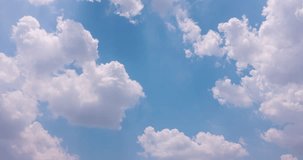 Blue sky cloud time-lapse video background Footage high quality ProRes422 