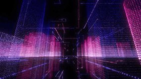 Data center, binary and code, database with cyber and global network, digital transformation and tech. Coding, software and technology abstract with 3D rendering, connectivity and programming server - Powered by Shutterstock - Get 15% off with code: PIKWIZARD15