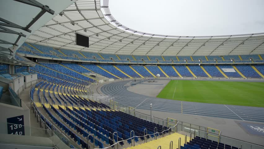 Silesian Stadium in Katowice. Football.