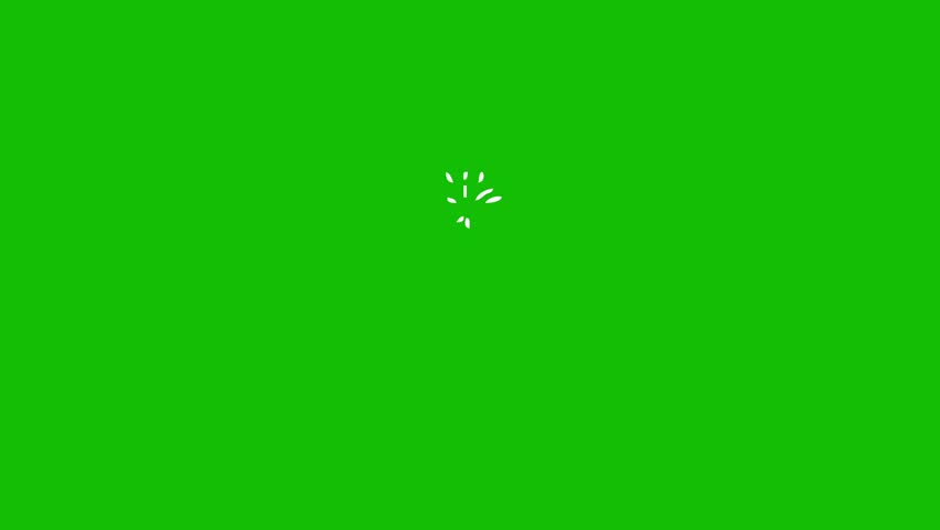 Animated draw white fireworks. Firework effect. Looped video. Vector illustration on green background. Pop-up line animation element. Flash FX Elements And Transition Great Motion Graphics. Royalty-Free Stock Footage #1104008505