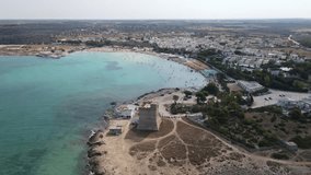 Torre Squillace, is a coastal tower of Salento located in the northern end of the municipality of Nardò, on the border with the municipality and the protected marine area of Porto Cesareo